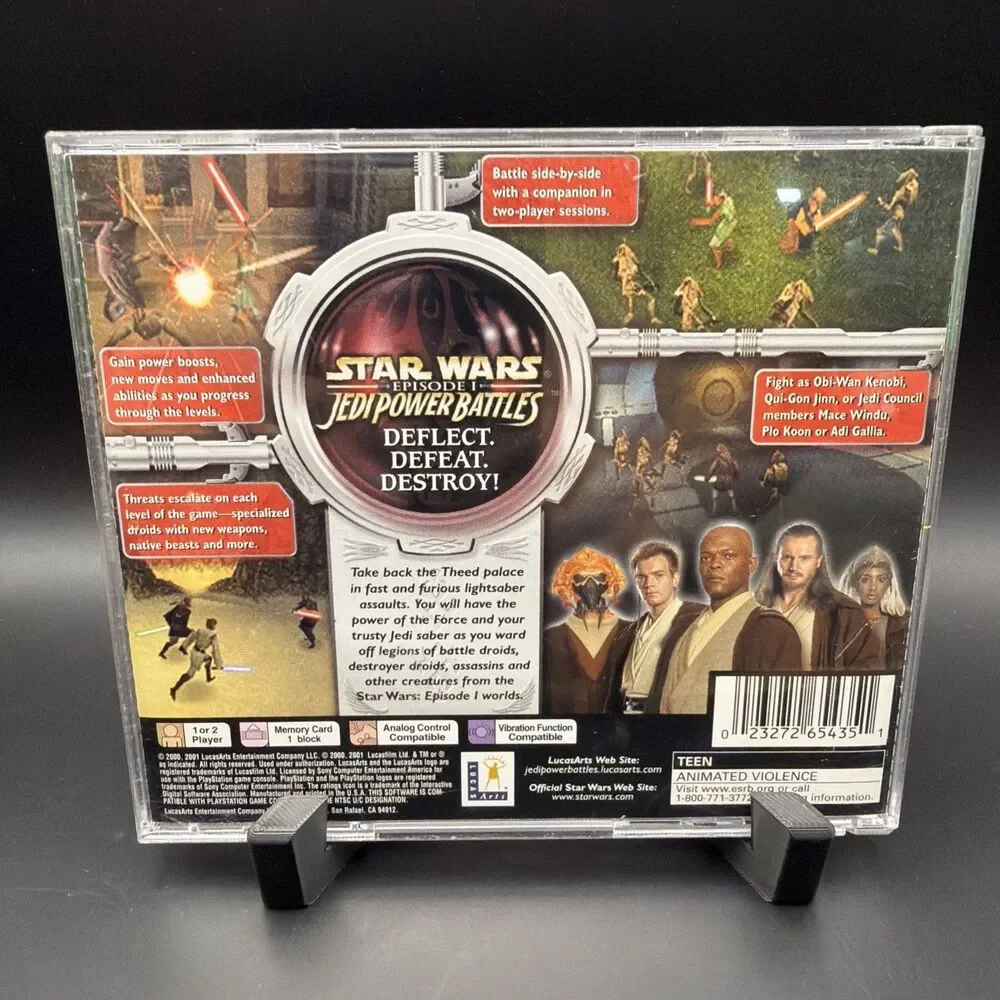 Star Wars: Episode I: Jedi Power Battles (Sony PlayStation 1, 2000) Complete